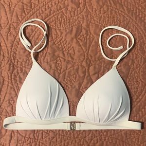 White Triangle Bikini Top